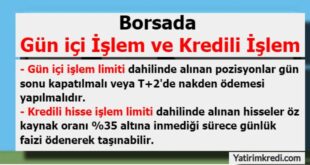 Borsada Kredili İşlem ve Gün İçi İşlem